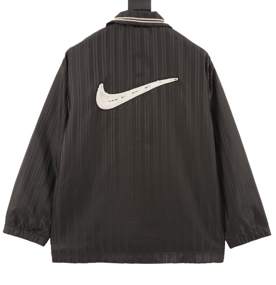 ike x BODE “Astro Grabber” Chaqueta Retro Negra con Rayas