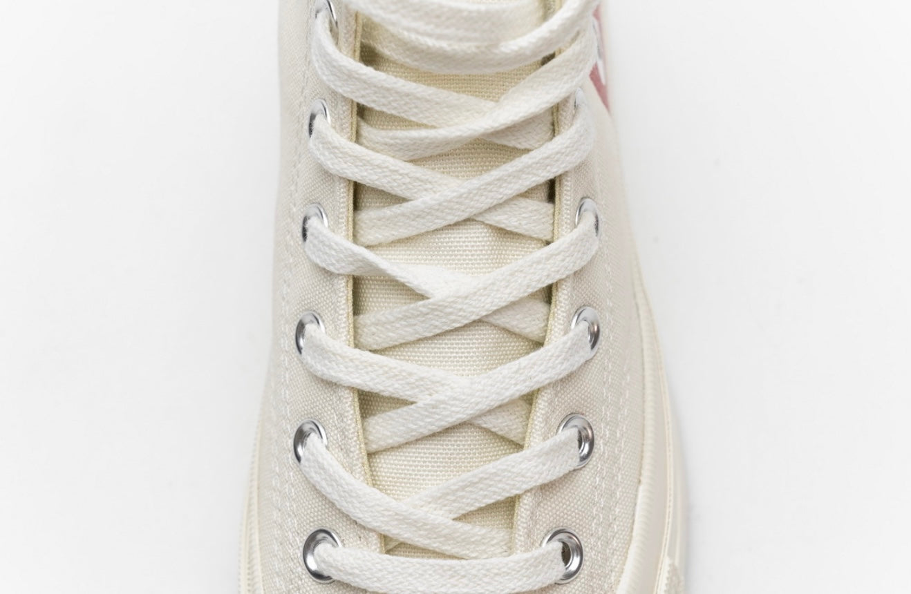 Converse Chuck 70 x CDG Play – Blanco con Corazón Rojo