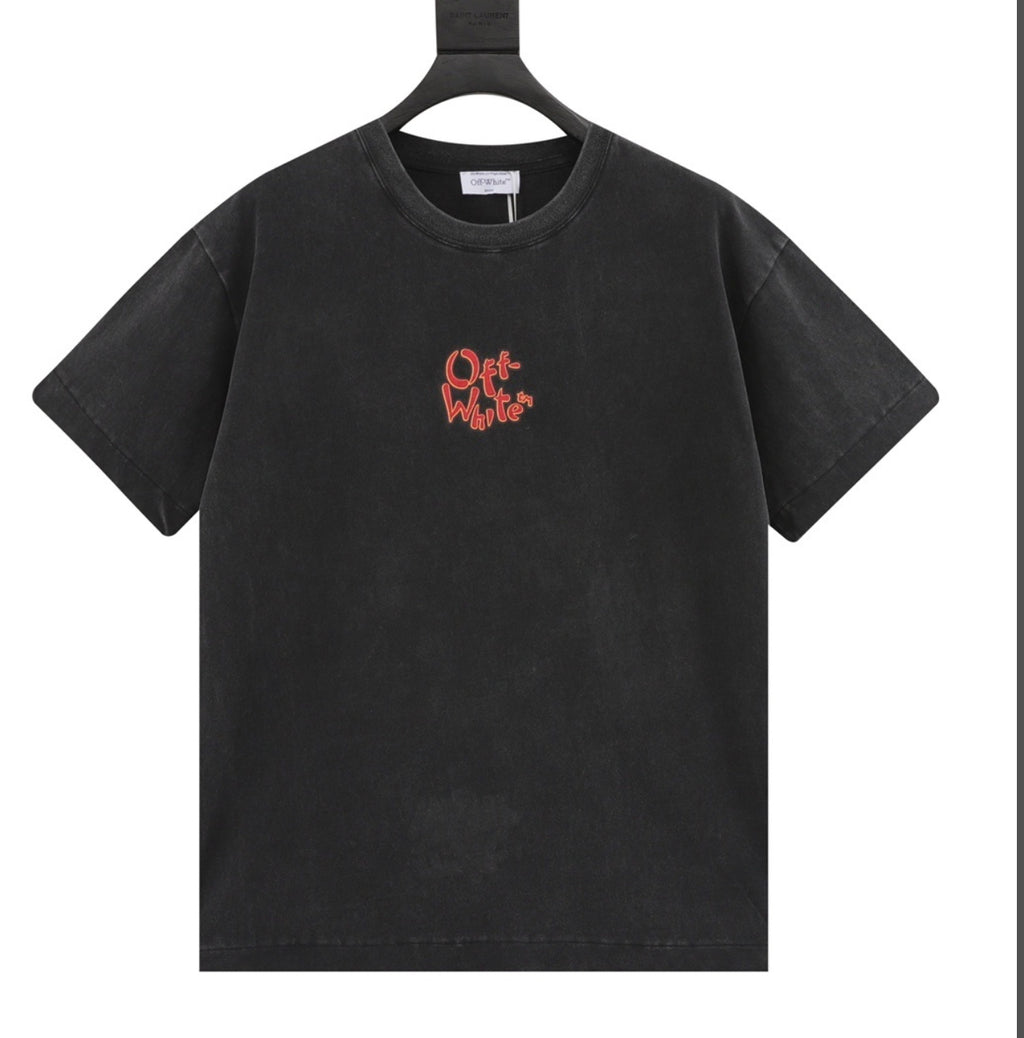 Off-White Dragon Tee 2024 – Negra Edición Estilo Oriental