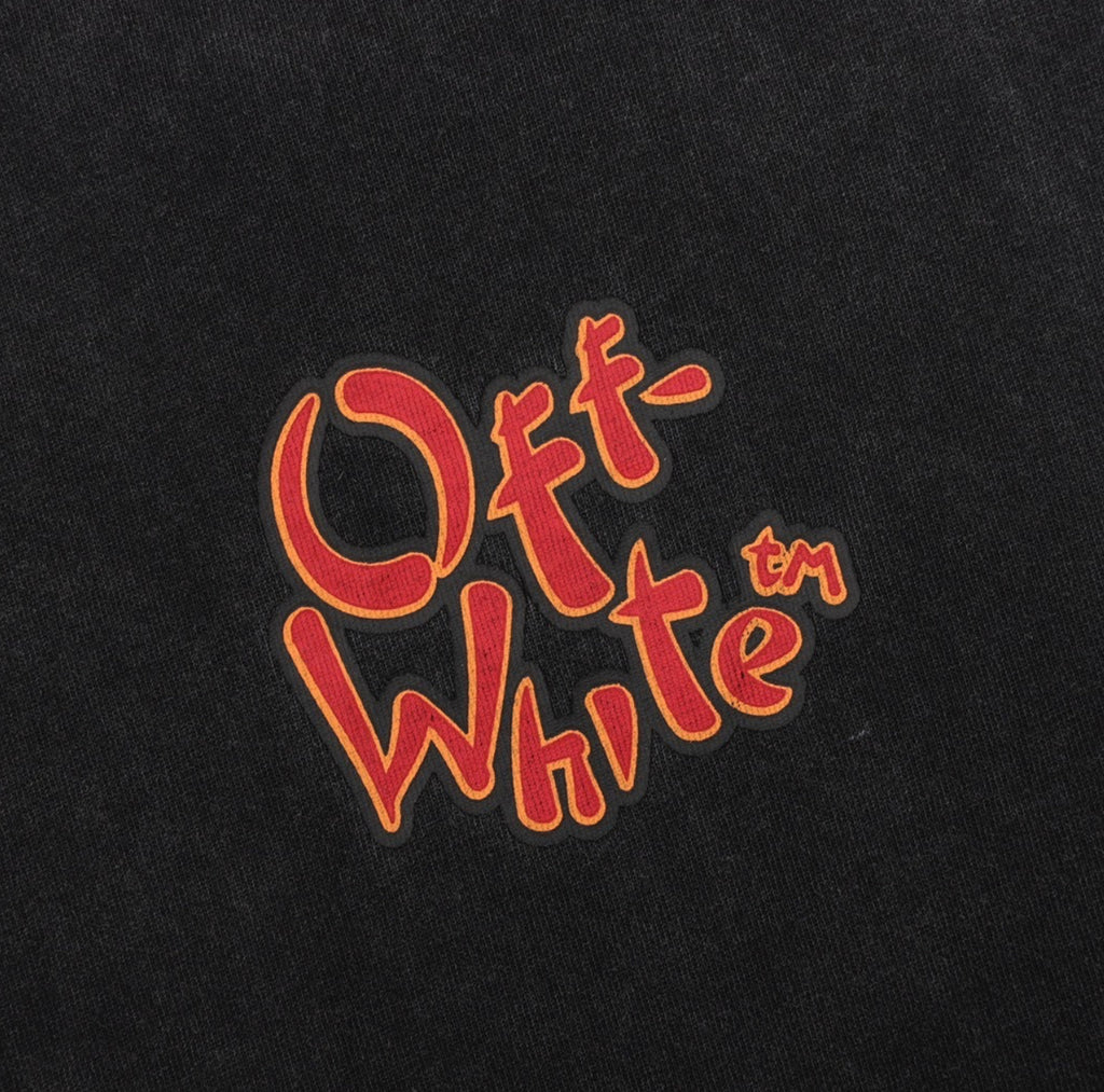 Off-White Dragon Tee 2024 – Negra Edición Estilo Oriental
