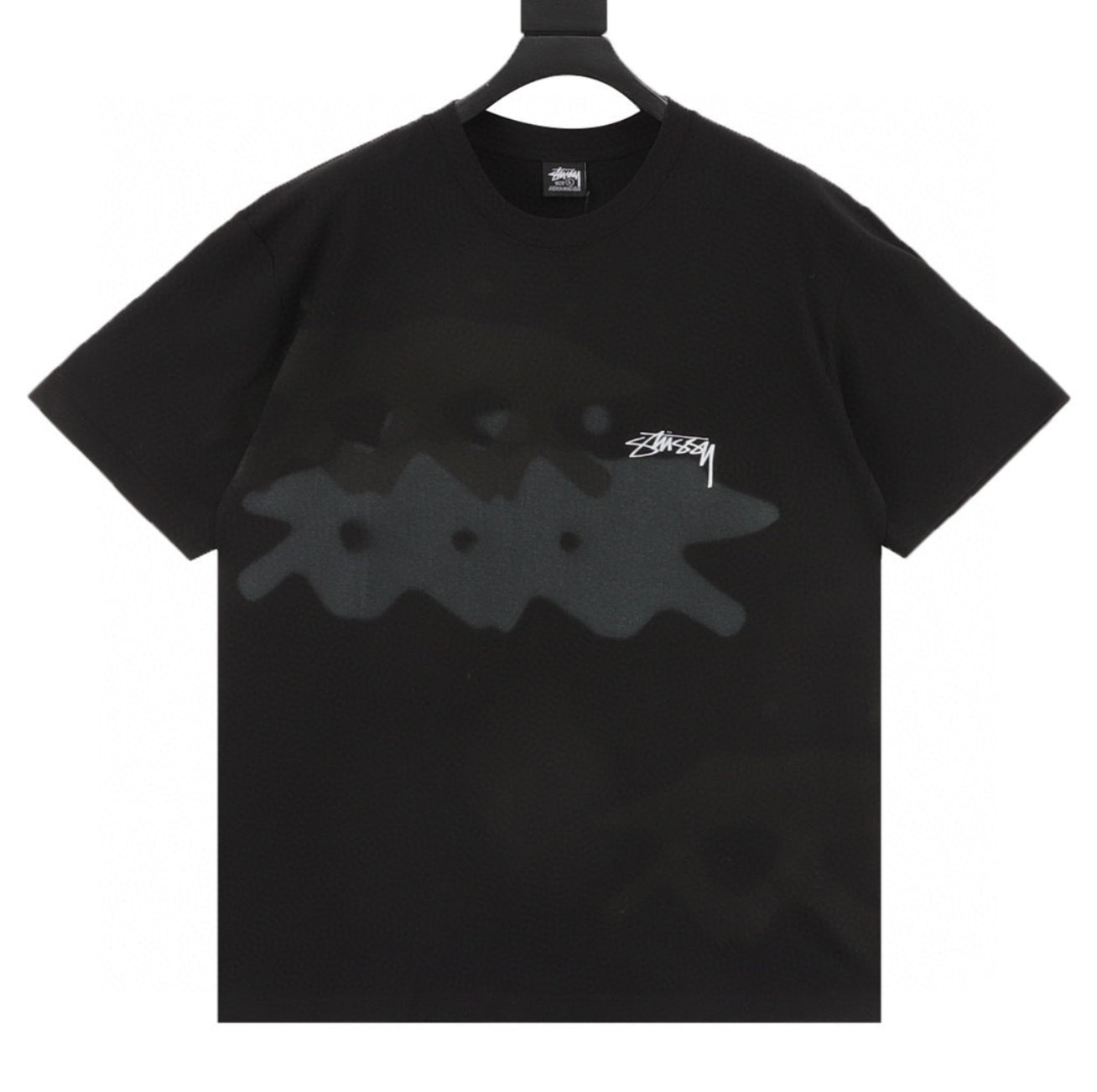 Stüssy Wave Logo Tee 25SS – Negra Edición Surf